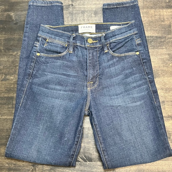 Frame Denim - Le High Skinny in Saltair Sz 25 - Picture 4 of 9